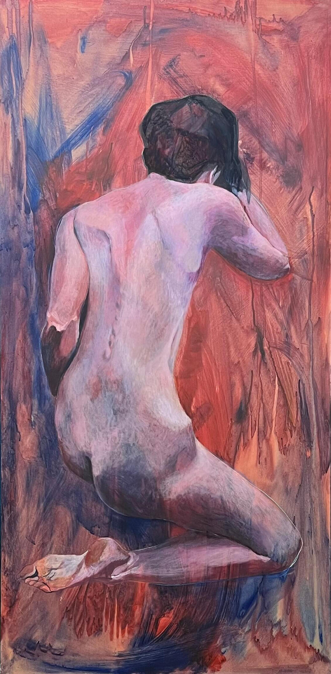 Abeyance [Stan zawieszenia] 2023. 60x122cm. Acrylic on board