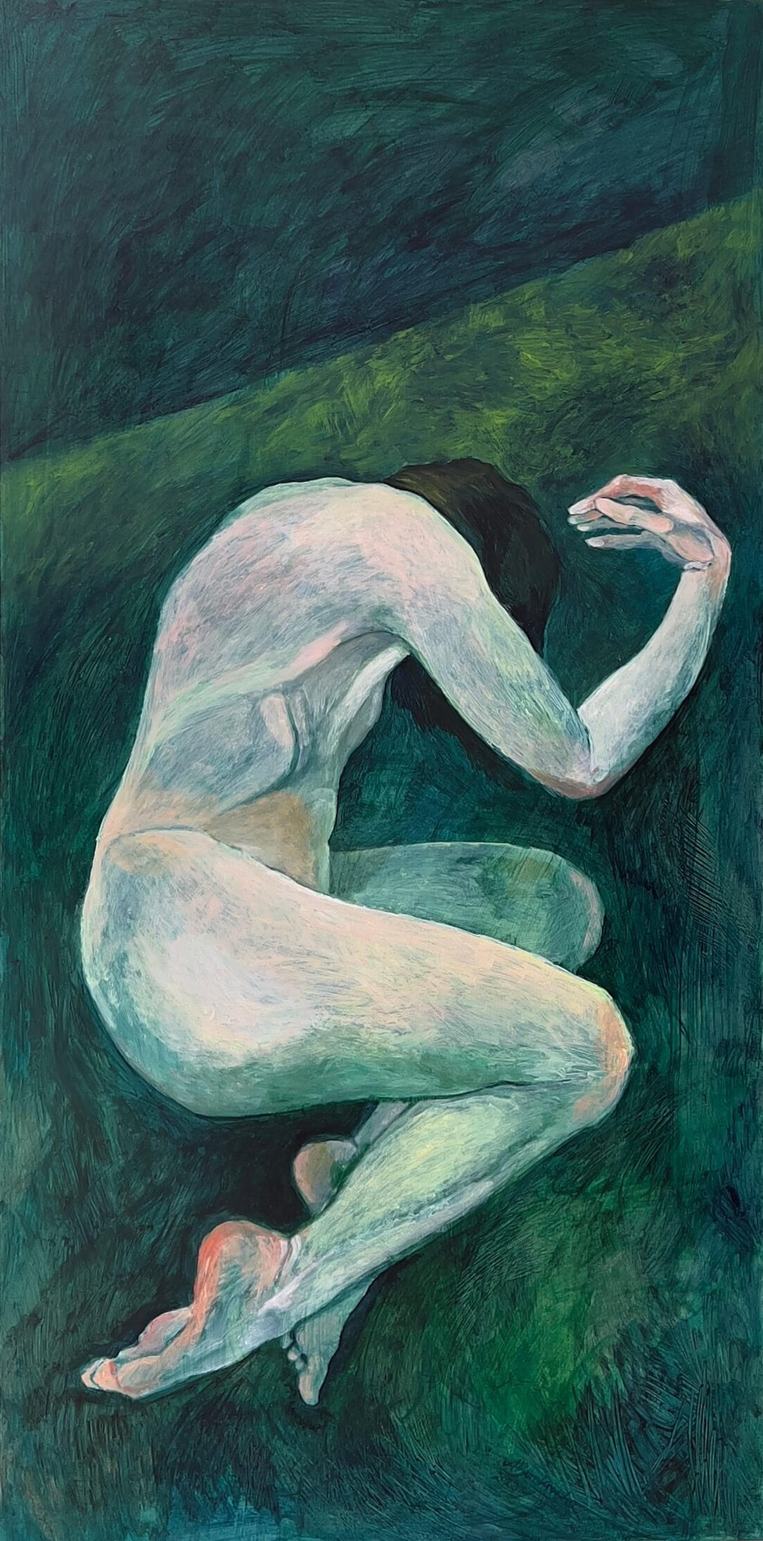 Abeyance [Stan zawieszenia] 2023. 60x122cm. Acrylic on board