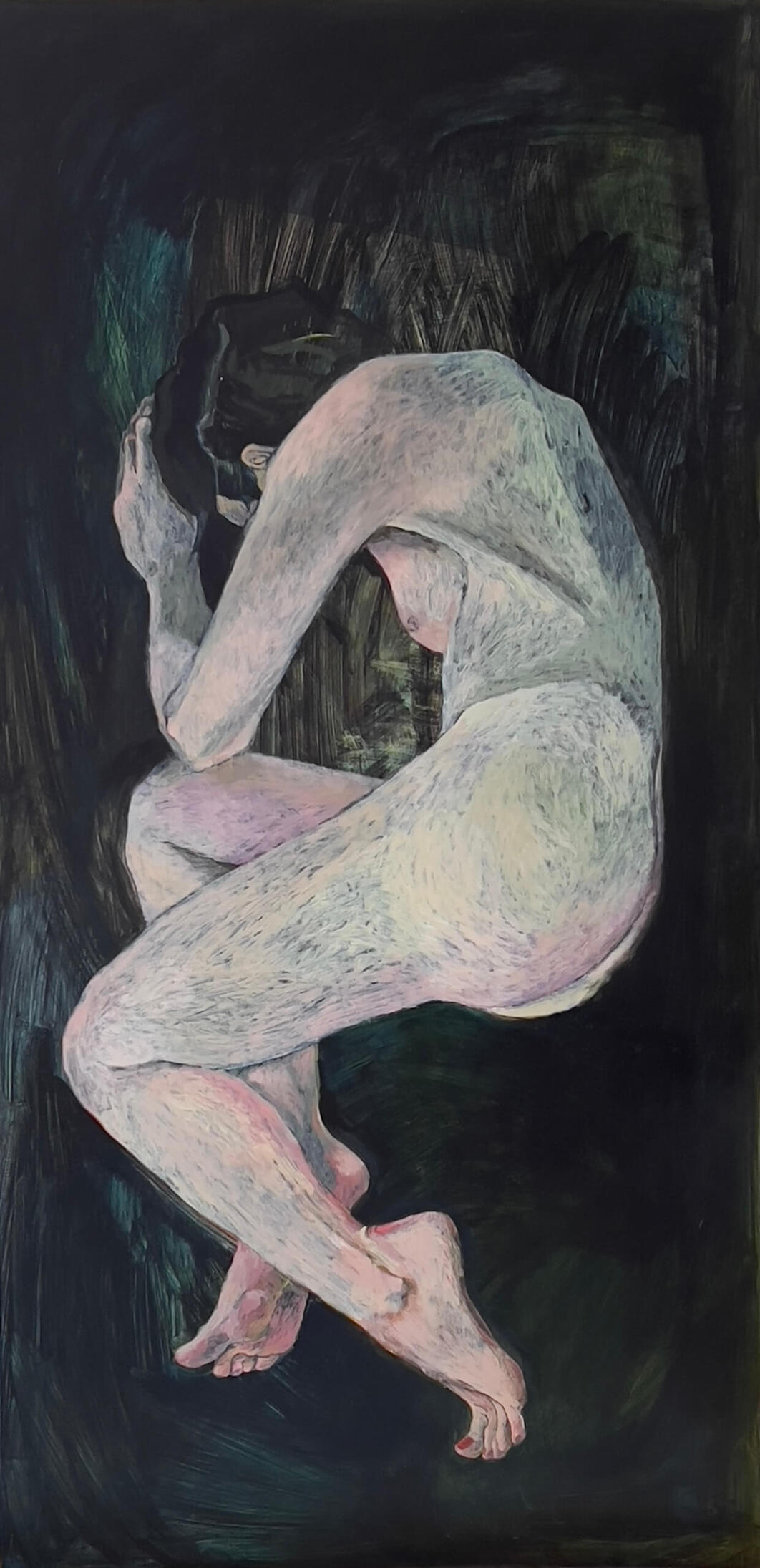 Abeyance [Stan zawieszenia] 2023. 60x122cm. Acrylic on board